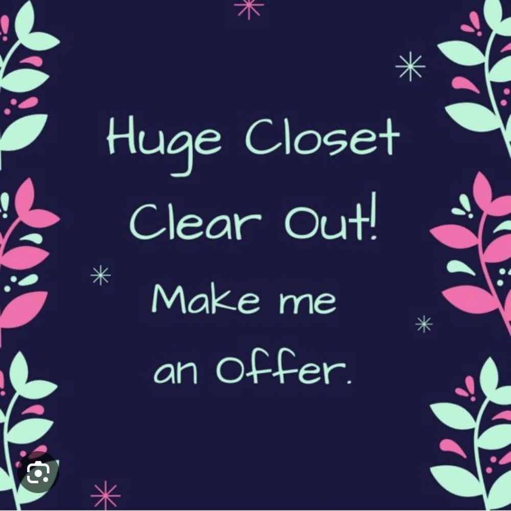 Closet clear out.